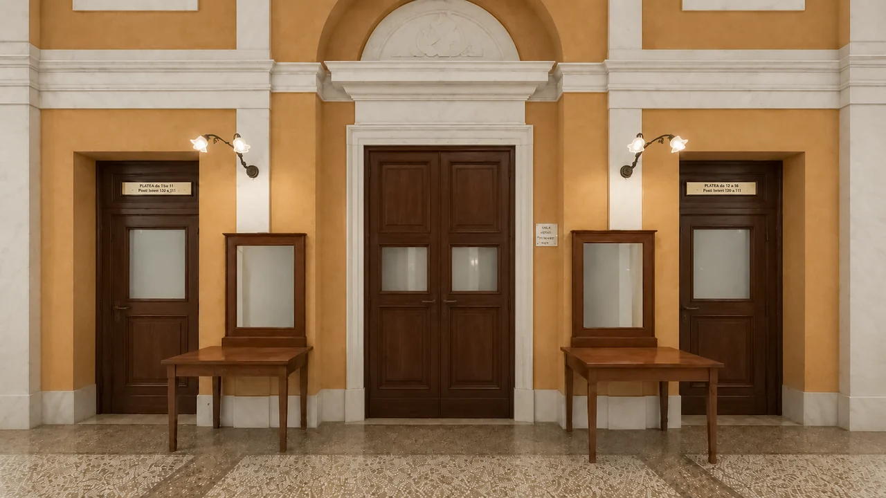 A porte chiuse c’è un solo invito, «Varca la soglia». Le porte si dissolvono e il foyer è la prima delle tre stanze.